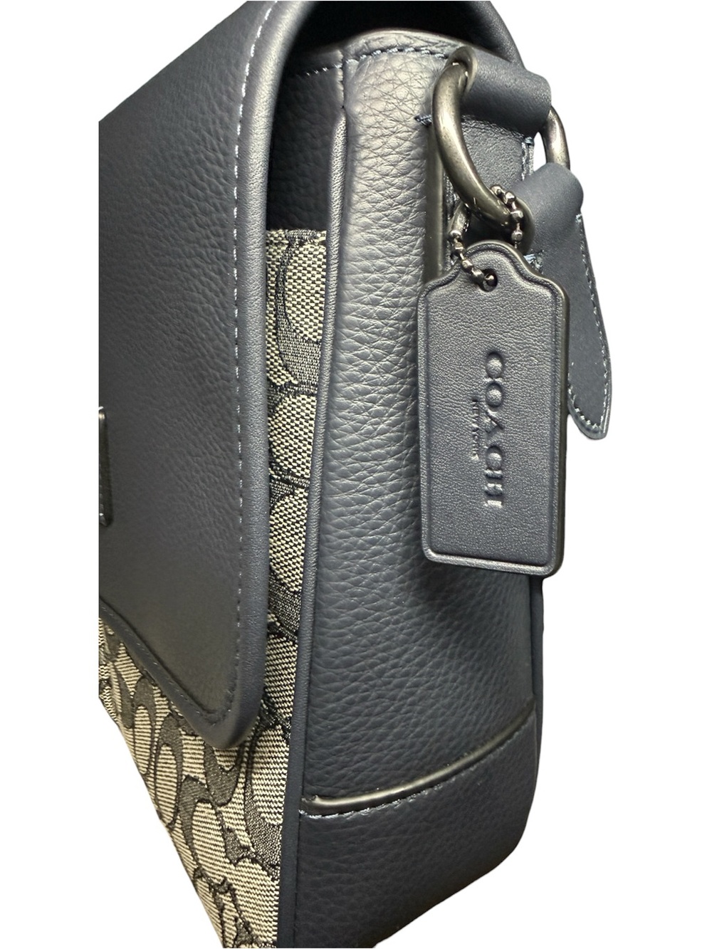 Coach Unisex Map Bag 26 Calf Leather w/ Gunmetal Hardware with Dustbag- NEW - Picture 3 of 8